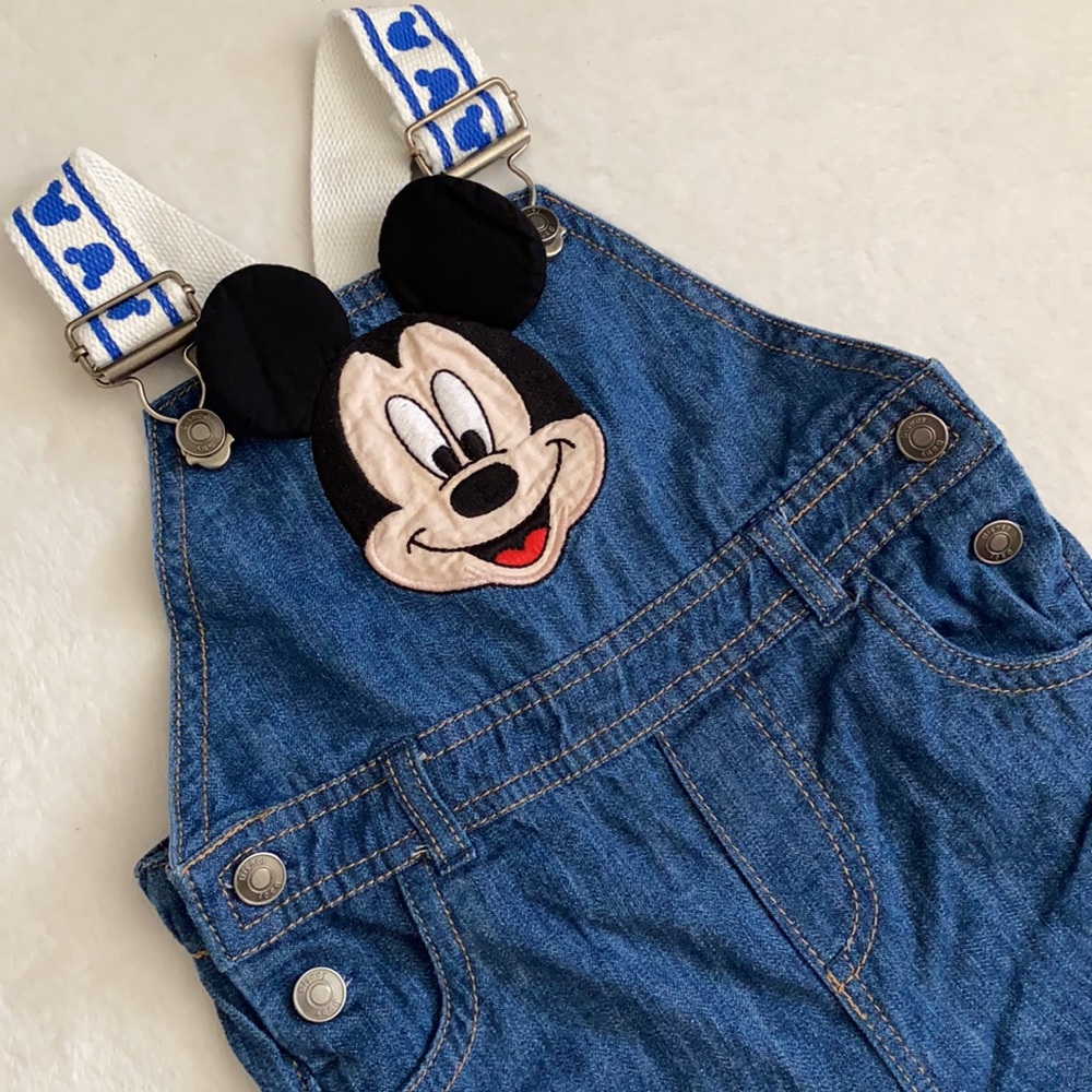 Disney Store | Disney Baby Mickey Mouse Hyperion Mountain Trail Denim Overall